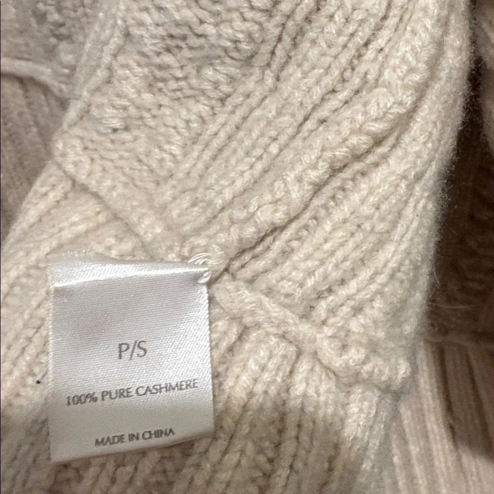 TSE Cream Cable Knit Cardigan - Picture 11 of 12